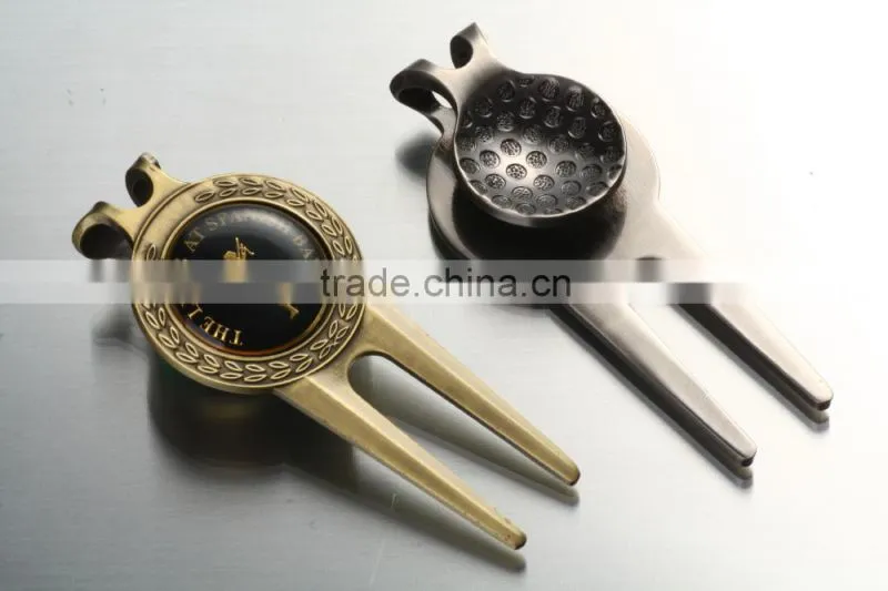 custom golf divot repair tool,golf divot tool,golf fork