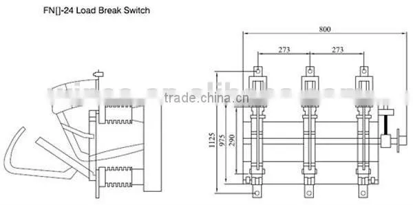 NEW! LBS 24KV FN24 Indoor H.V. Vacuum Load Break Switch With Fuse And Without Fuse