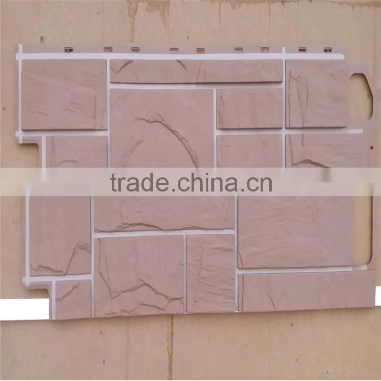 Random Rock Siding brick wall panel plastic wall panel