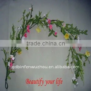 Artificial Plastic Flowers Wreath for Indoor Decoration,spring artificial flower wreaths