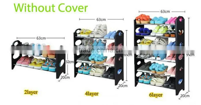 Great for large rooms or closet organization shoe storage shelves with Black color (FH-SR0064)