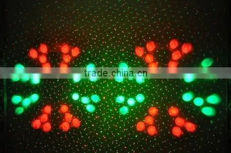 8W RGB LEDs and 150mW RG Fireworks Twinkling Laser Light