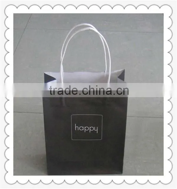Customized brand blank kraft paper bags forpacking garment