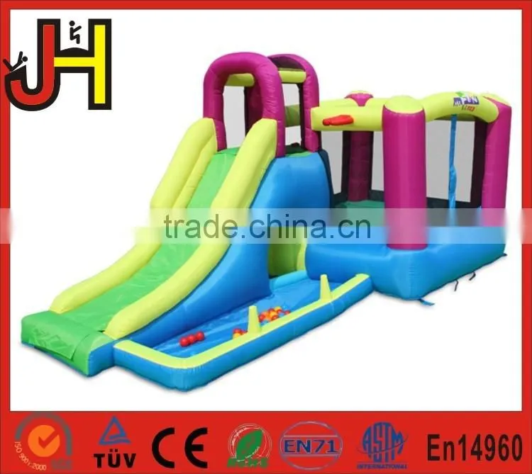 EN71-1,2,3 Factory Top Quality 3 in I Inflatable Mini Bouncer Slide For Kids
