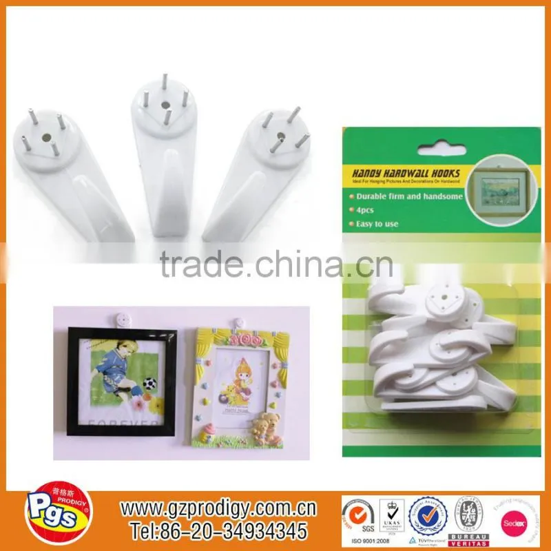 Hanging picture frames/Hanging pictures plastic hook with nails
