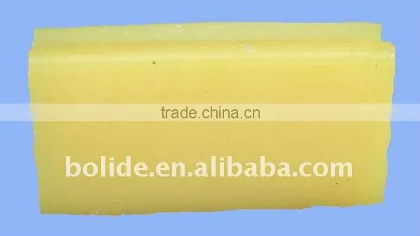 yellow transparent laundry bar soap