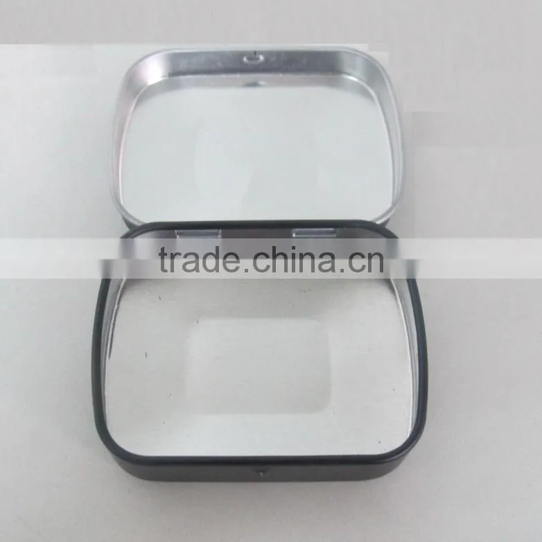 hot sale hinged small metal mint tins
