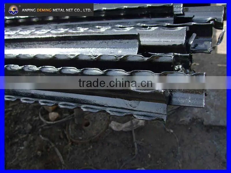 High quality Hot-dipped Galvanized Y fence posts for wire mesh fence panels
