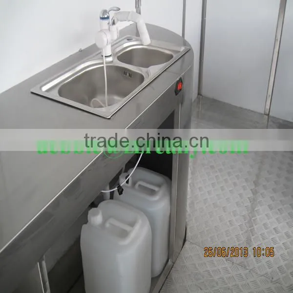 High Quality stainless steel food stall mobile stalls for fast food kiosk for snacks