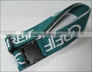 cheap travel silkscreen luggage belts,promotional gift items