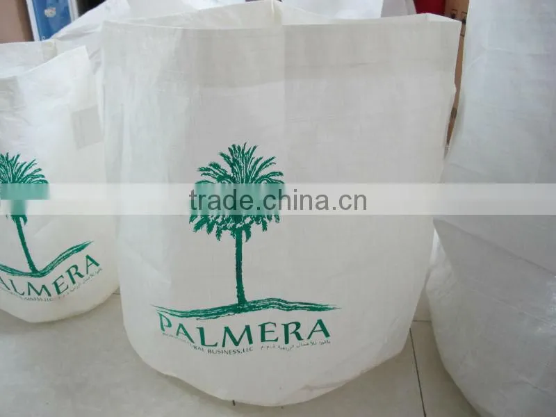 printed garbage bag leaf bag with handles UV resistant with logo