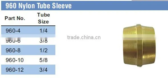 Nylon Tube Sleeve,Air Brake Fittings for Nylon Tube,Brass valve,Nylon Air Brake Fittings,brass fittings