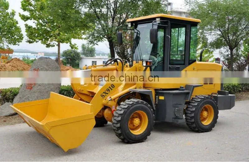 China brand SX910 1.0T mini/compact wheel loader(0.5CBM 1.0T CE approved)