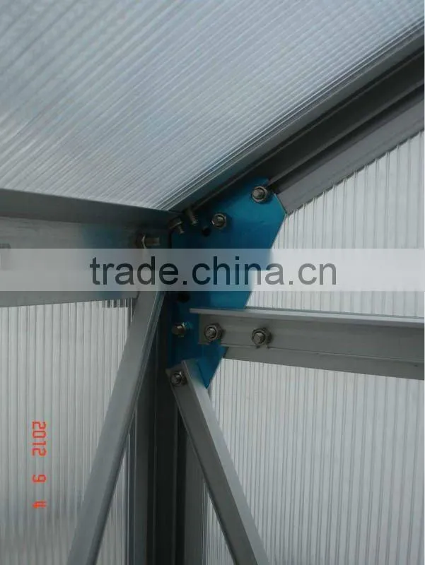garden used aluminum frame greenhouse with 6mm polycarbonate sheet HX66126-5