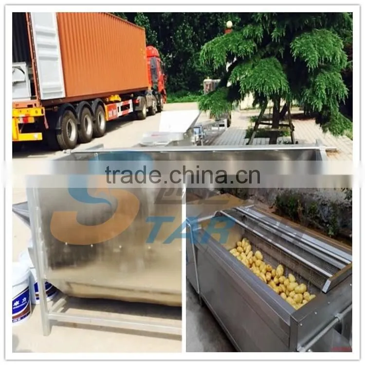 High Efficiency Saving Water Potato Washing Machine for Vegetable Process