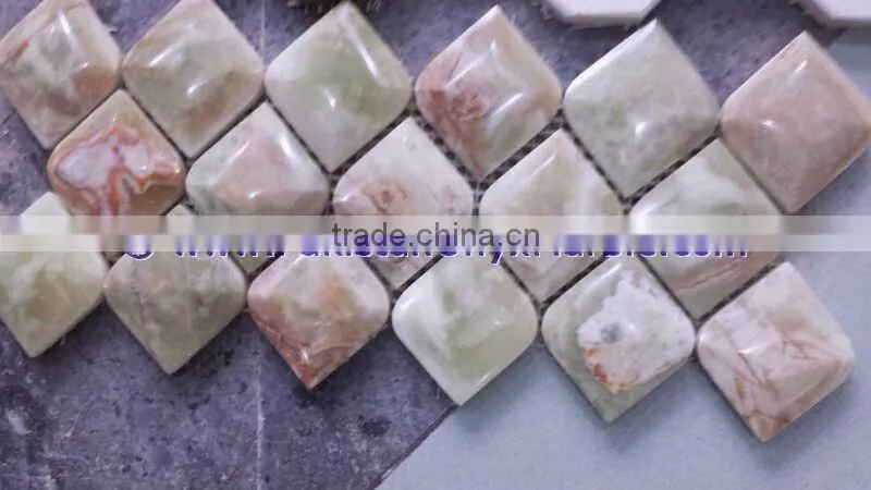 NATURAL STONE BEST PRICE LIGHT GREEN ONYX MOSAIC TILES COLLECTIONS