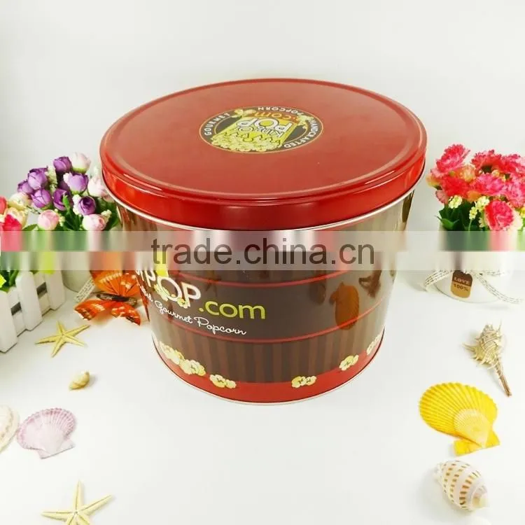 custom popcorn tin with handle