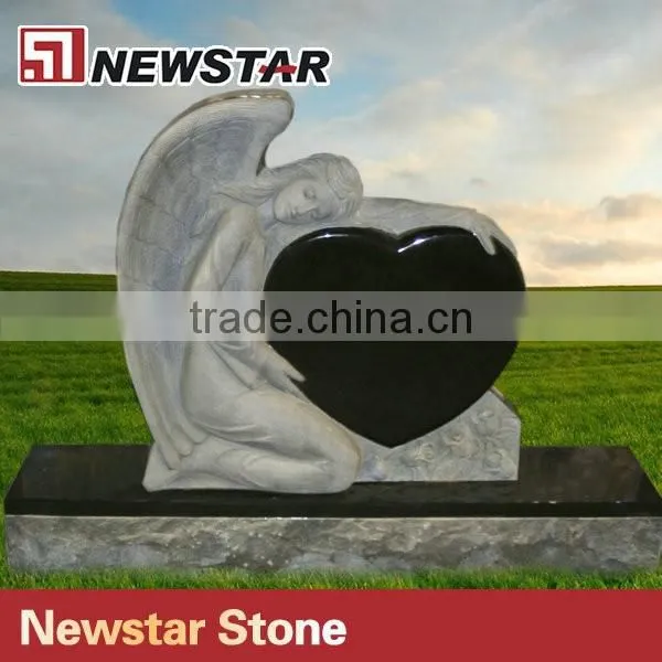 Newstar natural stone angels memorial headstone
