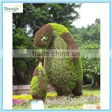 Garden decorative artificial topiary topiary frame peacock