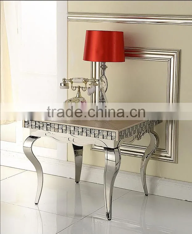 Hot selling modern dining room set luxury dining table/Leather dining table and chair