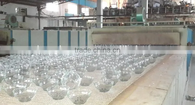 different color lids glass bowl set for wholesale