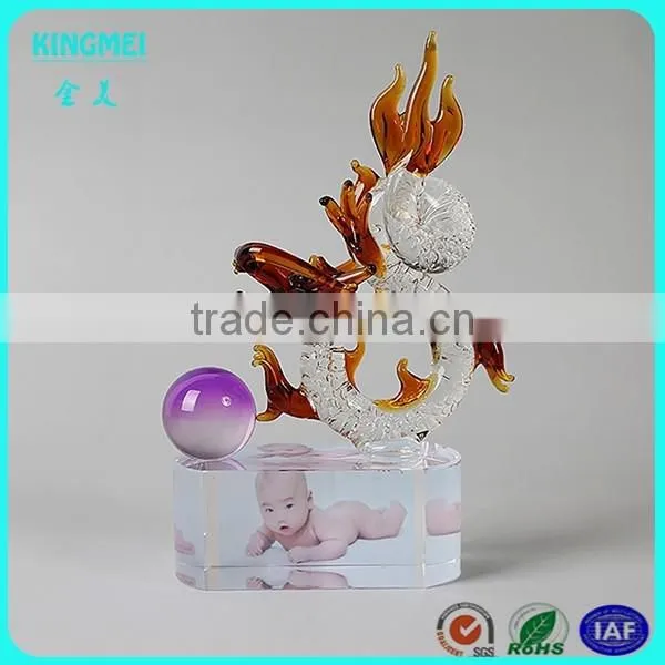 Custom Design Crystal Zodiac Dog for New Year Decoration