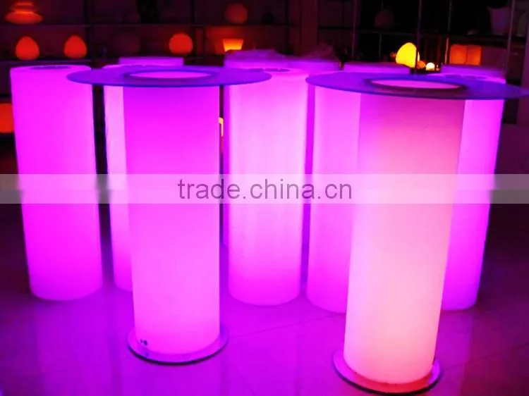 party cocktail tables/ nightclub led bar cocktail table/ led light up bar cocktail table