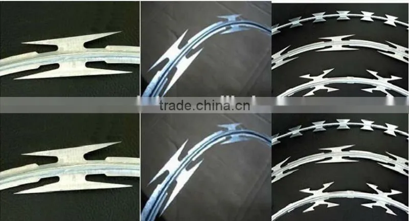 BTO22 pvc coated Welded Typed Razor Barbed Wire Mesh