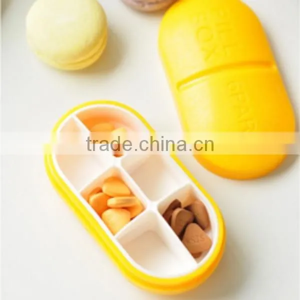 custom rectangle 6 compartment plastic pill box,custom mdedicine storage box plastic pill box,custom plastic pill box supplier