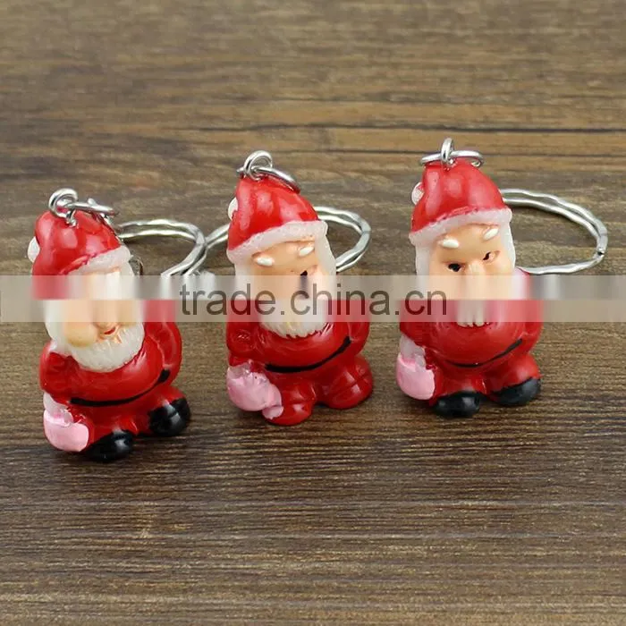 Santa Claus Key Chain Custom Key Chain Promotional Christmas Gifts Key Chain