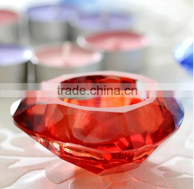 Home Decoration Romantic Wedding Birthday Dinner Crystal Glass Candlesticks