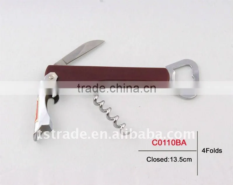 2014 new Wine opener bottle opener stainless steel durable fashion multi tools C0110BA