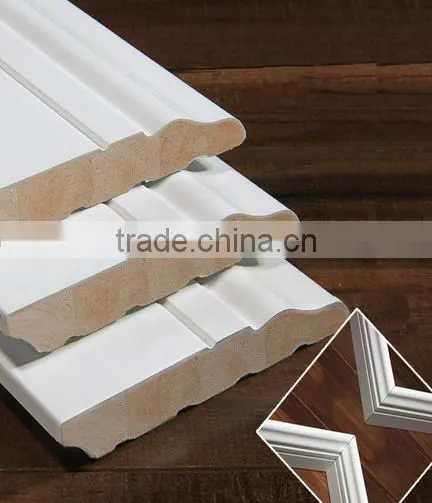 Hotsale Eco-friendly White primed Kitchen Cabinet Skirting Board with Insect-resistant Function