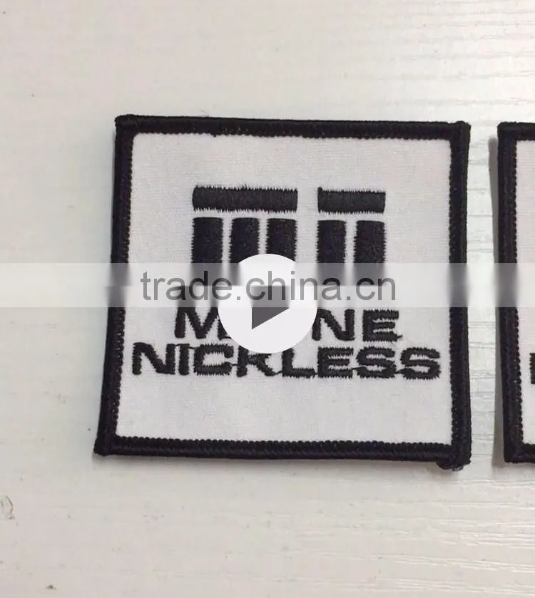 2017 custom wholesale durable high quality embroidery patch badges