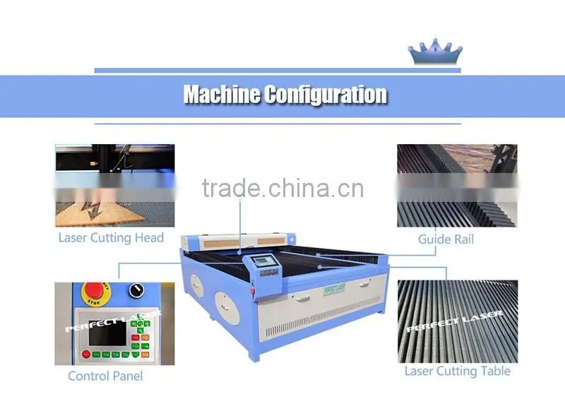 Perfect Laser -perfect High Quality Large scale Flannel Fabric Laser Engraving Machine PEDK-130250 with CE/ISO