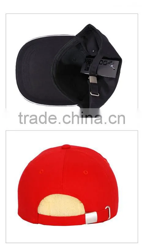 Navy blue 7*7 100%cotton brush cotton cap in high qualtity with embroidered logo