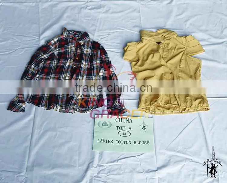 Guangzhou girl Cotton Blouse unsort second hand clothes