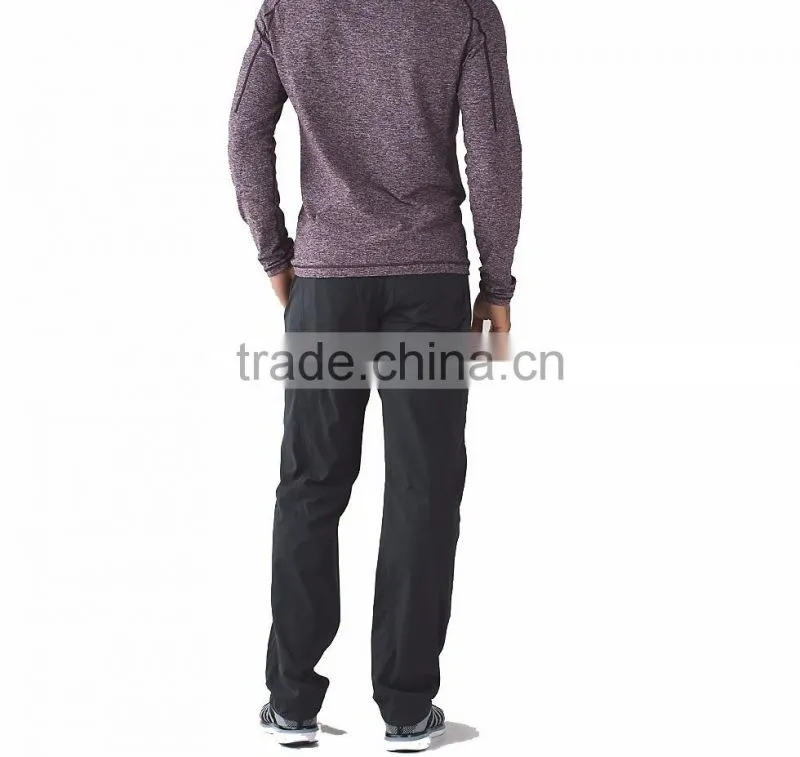 Quick dry polyester woven fabric training pants mens trekking pants
