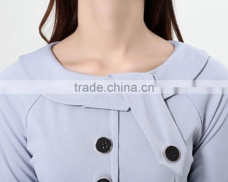 Yihao Trade Assurance New Women Casual Dress Elegant Party Vintage Polka Solid Work Clothing ladies office wear dresses dress