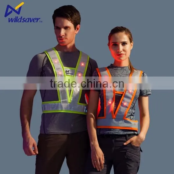 LED light high Visibility Safety Vest