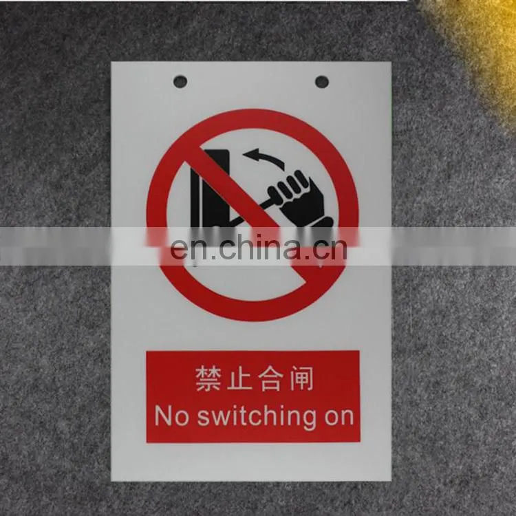 cheap factory price custom design printing pvc warning board plastic advertising card