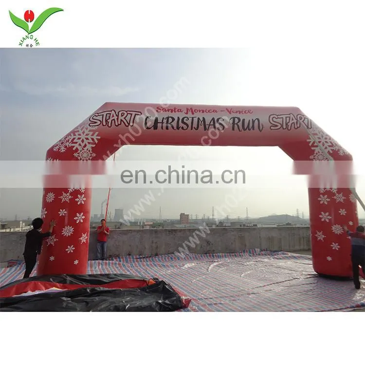 Outdoor factory direct advertising Decoration Christmas Arches Inflatable for sale