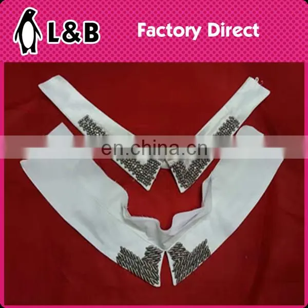 New Design Shirt Neckline With Rhinestone /Bead Detachable Collar Garment Ornament