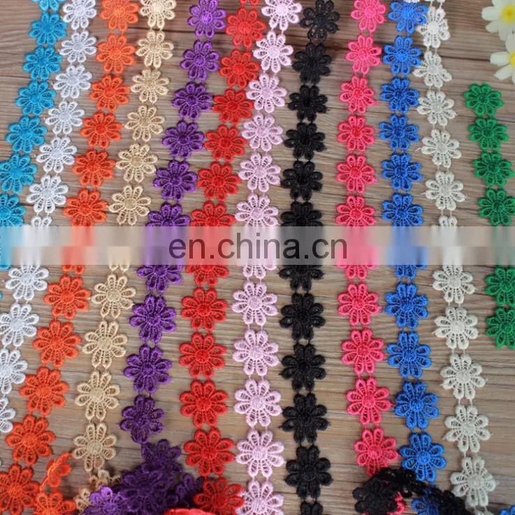 2017 3D butterfly design beaded lace for textile