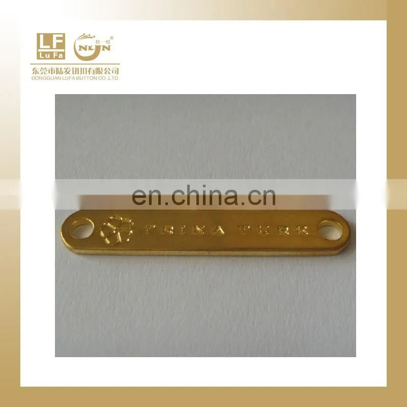 zina alloy rectangle golden fancy garment accessories