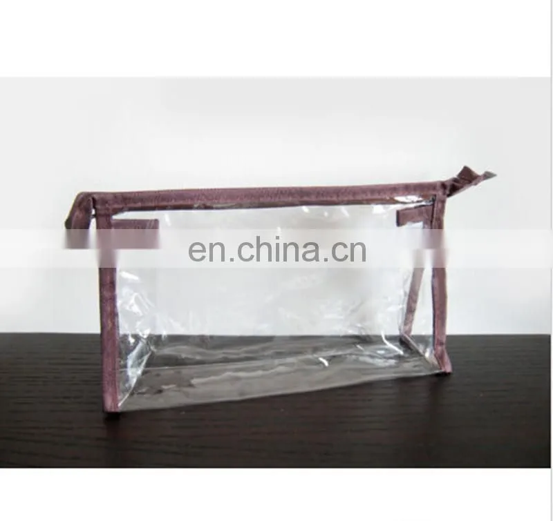 Women's Zipper Closure Small Pouch PVC Waterproof Cosmetic Case Bag