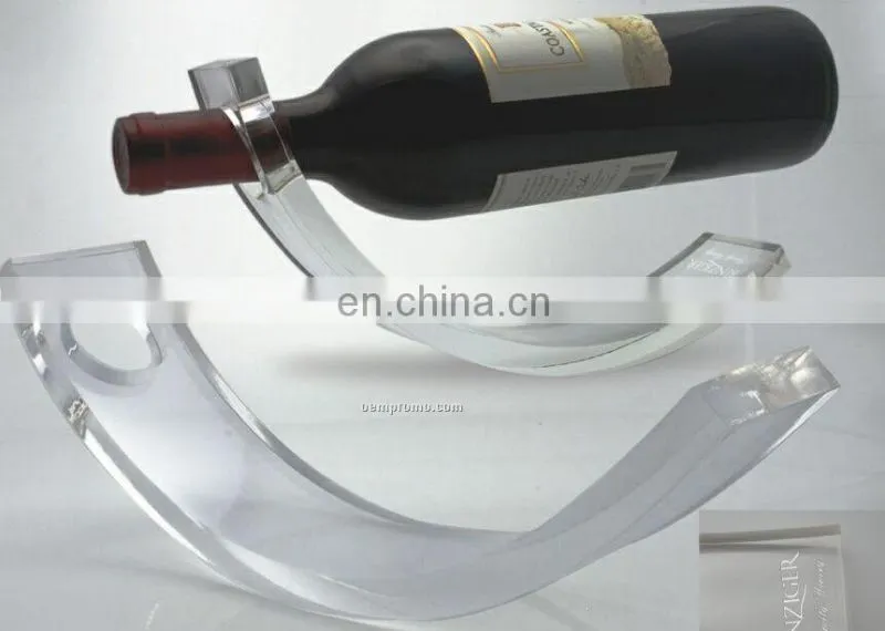 Single acrylic display stand for wine bottle,acrylic used commercial wine racks