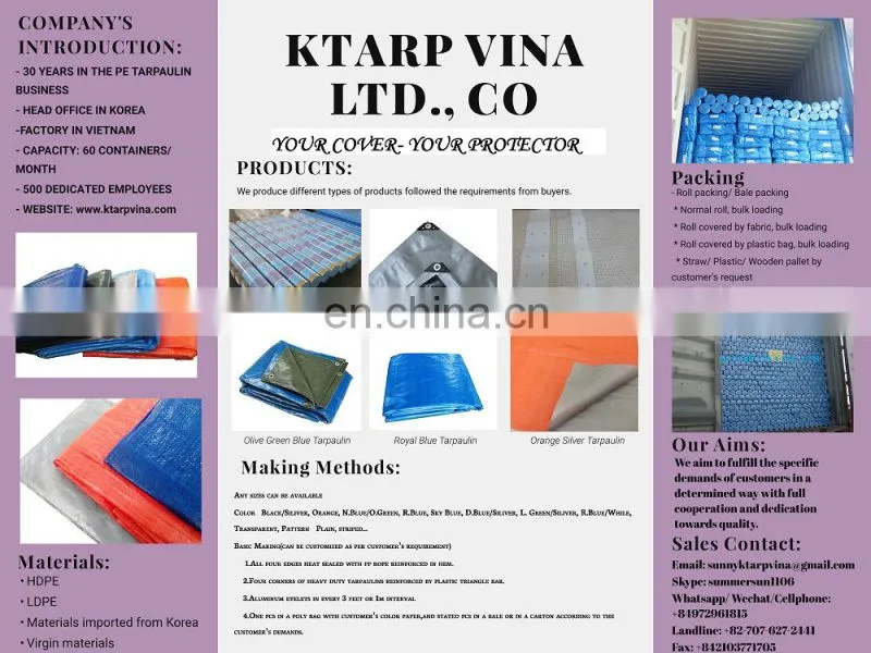 150GSM Tarpaulin Supply To Myanmar Market