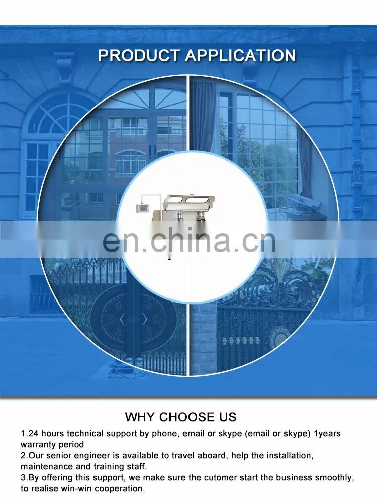 Window glass cleaning machine connector cutting saw