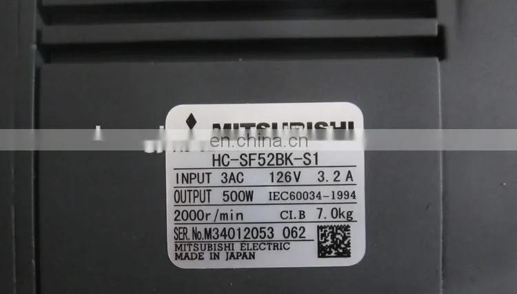 500W Mitsubishi servo motor HC-SF52 for flat knitting machine